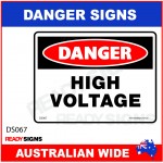 DANGER SIGN - DS-067 - HIGH VOLTAGE
